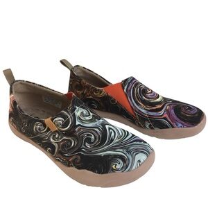UIN Starry Night Women Slip On Shoe Sneaker 7 Walking Barefoot